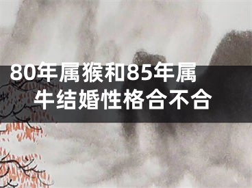 80年属猴和85年属牛结婚性格合不合