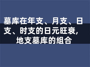 墓库在年支、月支、日支、时支的日元旺衰,地支墓库的组合