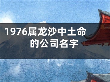 1976属龙沙中土命的公司名字