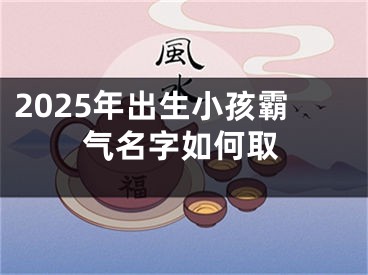 2025年出生小孩霸气名字如何取