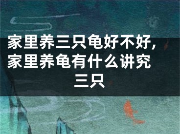 家里养三只龟好不好,家里养龟有什么讲究 三只