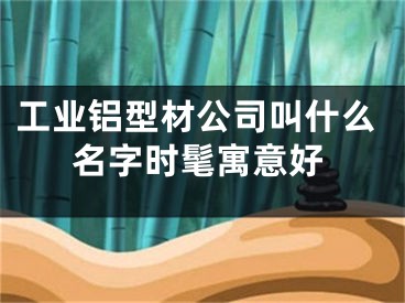 工业铝型材公司叫什么名字时髦寓意好