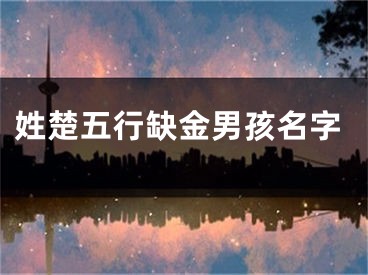 姓楚五行缺金男孩名字