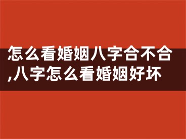 怎么看婚姻八字合不合,八字怎么看婚姻好坏