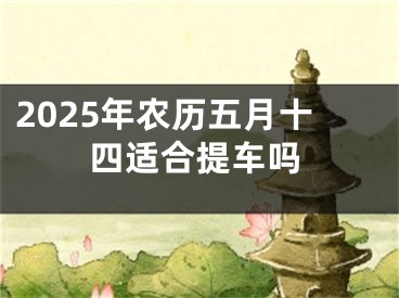 2025年农历五月十四适合提车吗