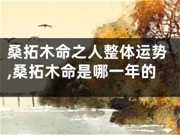 桑拓木命之人整体运势,桑拓木命是哪一年的