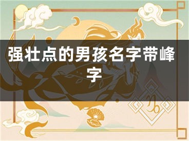 强壮点的男孩名字带峰字
