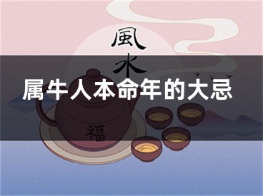 属牛人本命年的大忌