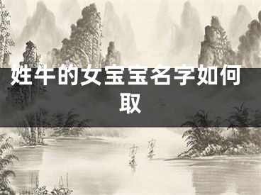 姓牛的女宝宝名字如何取