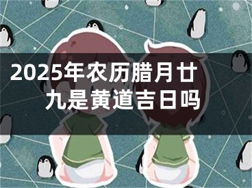 2025年农历腊月廿九是黄道吉日吗
