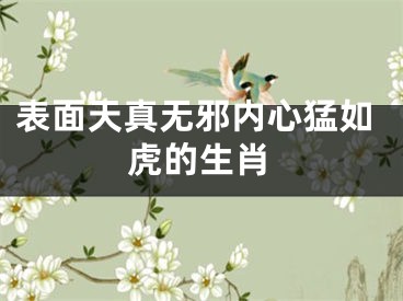 表面天真无邪内心猛如虎的生肖