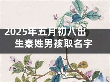 2025年五月初八出生秦姓男孩取名字