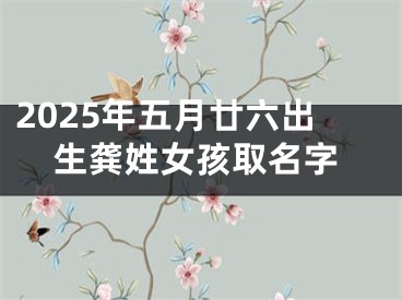 2025年五月廿六出生龚姓女孩取名字