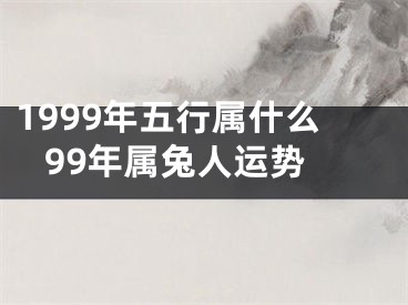 1999年五行属什么 99年属兔人运势