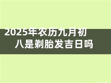 2025年农历九月初八是剃胎发吉日吗
