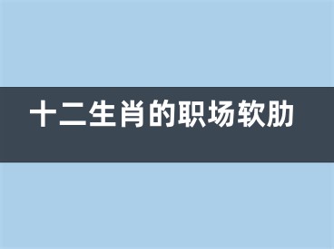 十二生肖的职场软肋