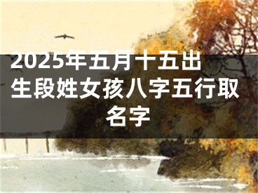 2025年五月十五出生段姓女孩八字五行取名字