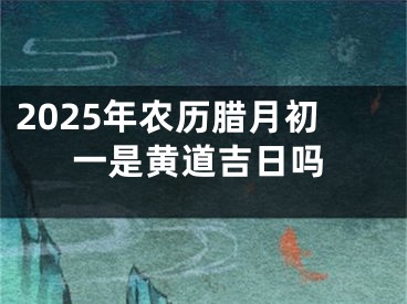 2025年农历腊月初一是黄道吉日吗