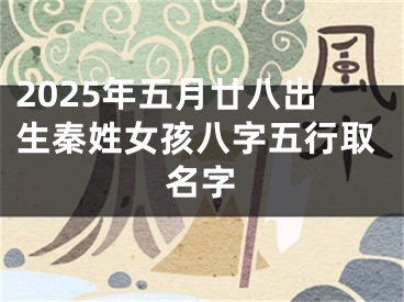 2025年五月廿八出生秦姓女孩八字五行取名字