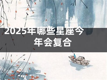 2025年哪些星座今年会复合