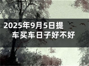 2025年9月5日提车买车日子好不好