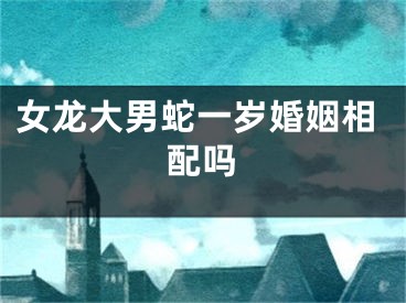 女龙大男蛇一岁婚姻相配吗