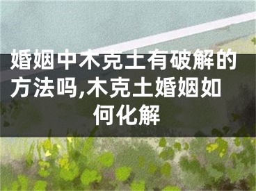 婚姻中木克土有破解的方法吗,木克土婚姻如何化解