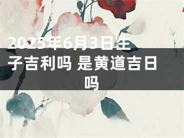 2025年6月3日生子吉利吗 是黄道吉日吗