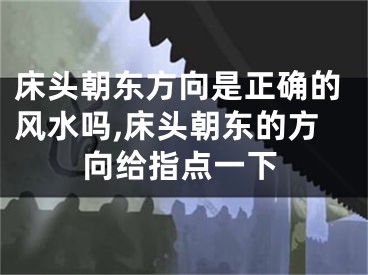 床头朝东方向是正确的风水吗,床头朝东的方向给指点一下