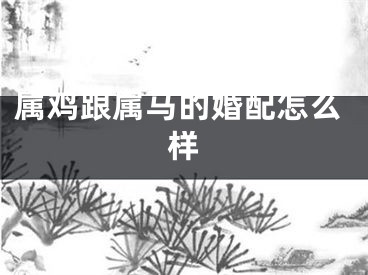 属鸡跟属马的婚配怎么样
