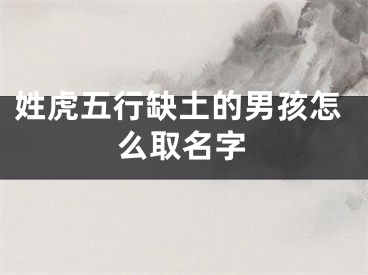 姓虎五行缺土的男孩怎么取名字