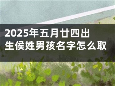 2025年五月廿四出生侯姓男孩名字怎么取