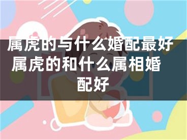 属虎的与什么婚配最好 属虎的和什么属相婚配好