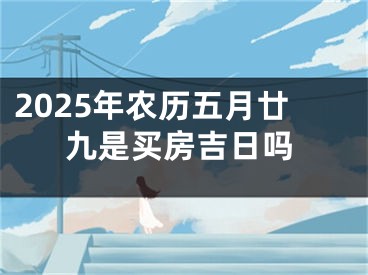 2025年农历五月廿九是买房吉日吗