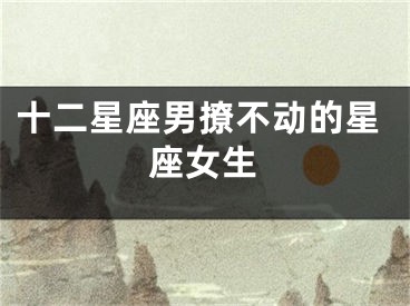 十二星座男撩不动的星座女生