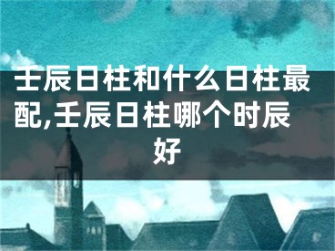 壬辰日柱和什么日柱最配,壬辰日柱哪个时辰好