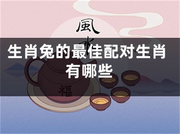 生肖兔的最佳配对生肖有哪些