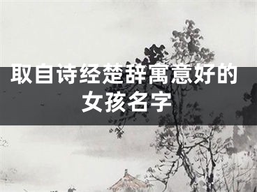 取自诗经楚辞寓意好的女孩名字
