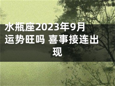 水瓶座2023年9月运势旺吗 喜事接连出现