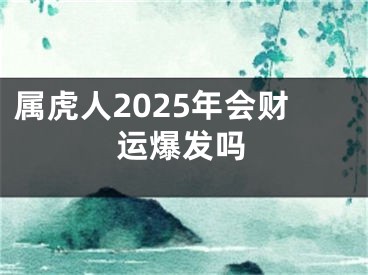 属虎人2025年会财运爆发吗
