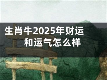 生肖牛2025年财运和运气怎么样