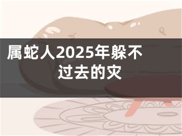 属蛇人2025年躲不过去的灾