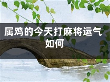 属鸡的今天打麻将运气如何