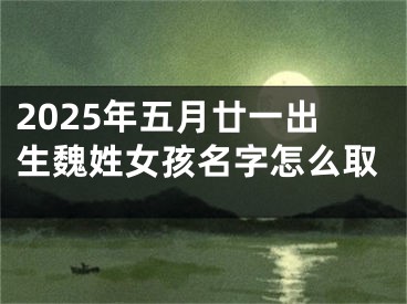 2025年五月廿一出生魏姓女孩名字怎么取