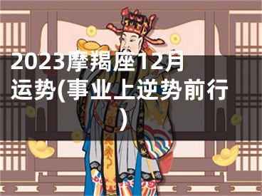 2023摩羯座12月运势(事业上逆势前行)