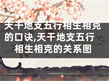 天干地支五行相生相克的口诀,天干地支五行相生相克的关系图