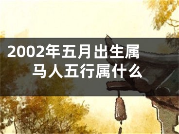 2002年五月出生属马人五行属什么
