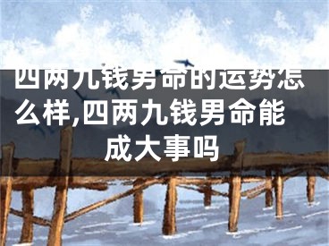 四两九钱男命的运势怎么样,四两九钱男命能成大事吗
