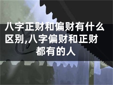 八字正财和偏财有什么区别,八字偏财和正财都有的人