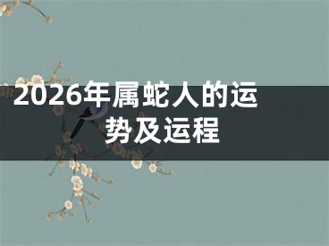 2026年属蛇人的运势及运程